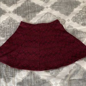 Aeropostale Burgundy & Black skirt. Size: Small